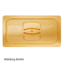 Auflagedeckel für Schale GN1/4, LxB 265x162 mm, Ultem-Kunststoff, bernsteinfarben
