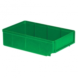 Regalkasten, grün, LxBxH 300x186x83 mm, Polystyrol-Kunststoff (PS), Gewicht 260 g