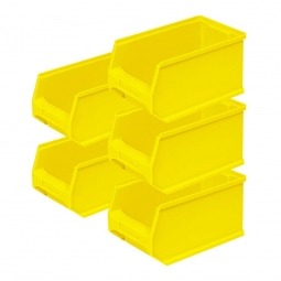 5x Sichtbox PROFI LB4, gelb, Inhalt 2,9 Liter