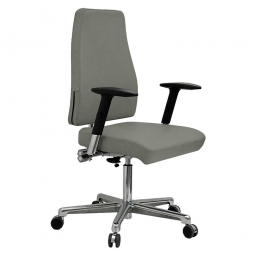 Chefsessel XXL-Extrastark "Berlin", belastbar bis 200 kg, steingrau, Sitzbreite 600 mm