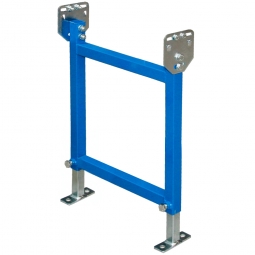 Rollenbahnständer, Bahnbreite 500 mm, Gesamthöhe 550-850 mm, Lackierung in Farbe blau RAL 5015