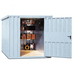 Systemcontainer, BxTxH 4020x2350x2215 mm, verzinkt, Lieferung aufstellfertig
