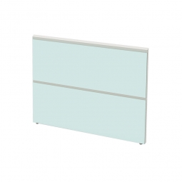 Seitenblende zu Theken-Grundmodul "CLASSIC", BxTxH 820x25x750 mm, weiß/Glas