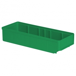 Regalkasten, grün, LxBxH 400x152x83 mm, Polystyrol-Kunststoff (PS), Gewicht 290 g