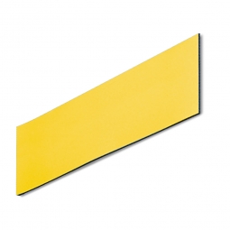 Magnetschilder, VE = 50 Stück, gelb, Zuschnitt BxH 100x30 mm, Materialstärke: 0,9 mm