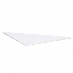 Dreieck-Verkettungsplatte 90° PREMIUM, Weiß/Silber, BxT 800x800 mm
