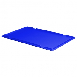 Auflagedeckel für Euro-Stapelbehälter, LxB 600x400 mm, Farbe blau