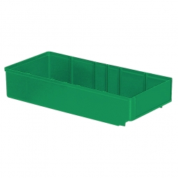 Regalkasten, grün, LxBxH 400x186x83 mm, Polystyrol-Kunststoff (PS), Gewicht 340 g