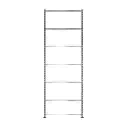 Fachbodenregal mit 7 Fachböden, Schraubsystem, glanzverzinkt, BxTxH 1006x06x3000 mm, Tragkraft 85 kg/Boden