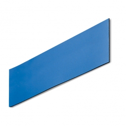 Magnetschilder, VE = 50 Stück, blau, Zuschnitt BxH 100x40 mm, Materialstärke: 0,9 mm