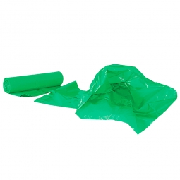 Müllsäcke 120 Liter, Stärke 40 µm, VE=250 Stück, BxH 700x1100 mm, Polyethylen-Kunststoff (LDPE), grün