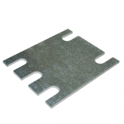 Bodenausgleichsplatte  für Fußplatten von Palettenregalen, 3 mm stark, aus verzinktem Stahlblech