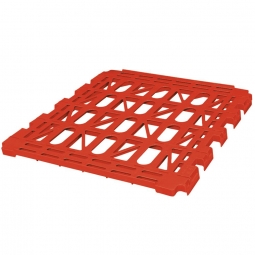Kunststoff-Zwischenboden für 3-seitige Rollbehälter, rot
