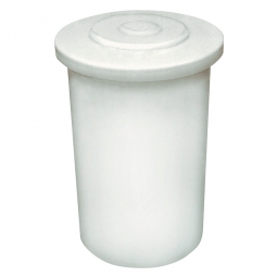 Salzlösebehälter mit Deckel, Inhalt 200 Liter, Außen-ØxH 550/645x1010 mm, natur-transparent