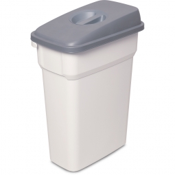 Abfall- und Wertstoffbehälter mit Griffmulde, BxTxH 290x490x800 mm, eckig, 70 Liter