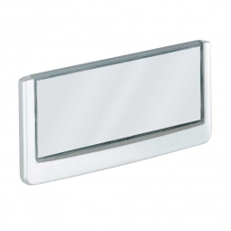 Türschild aus ABS-Kunststoff mit aufklappbarem Sichtfenster, BxH 149x52,5 mm, weiß