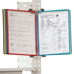 Dokumenten-Träger-System, DIN A4 Format, für max. 20 Tafeln, lichtgrau