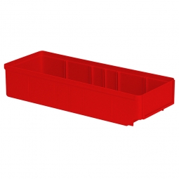 Regalkasten, rot, LxBxH 400x152x83 mm, Polystyrol-Kunststoff (PS), Gewicht 290 g
