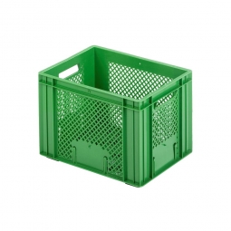 Euro-Stapelbehälter, LxBxH 400x300x275 mm, 26 Liter, grün