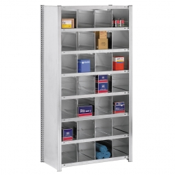 Fächerregal Economy, Stecksystem, glanzverzinkt, BxTxH 1060x435x2000 mm