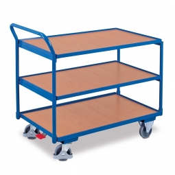 Tischwagen mit 3 Ebenen, LxBxH 975x525x1010 mm, Tragkraft 250 kg