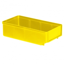 Regalkasten, gelb, LxBxH 300x152x83 mm, Polystyrol-Kunststoff (PS), Gewicht 195 g