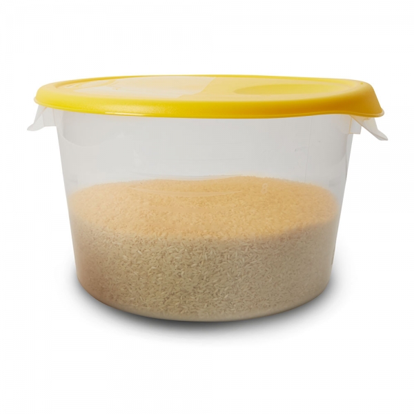 Runder Lebensmittel-Behälter, Inhalt 11,5 Liter, mit Massskala | Runde