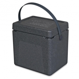 Thermobox / Kühlbox / Transport- und Isolierbox, Inhalt 20 Liter, Clip schwarz
