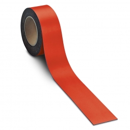 Magnetschilder, 10 m Rolle, Höhe: 40 mm, rot, Materialstärke: 0,9 mm, für alle magnetischen Untergründe