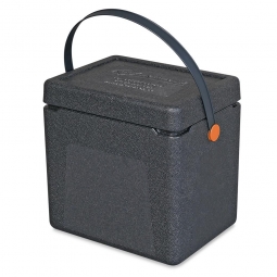 Thermobox / Kühlbox / Transport- und Isolierbox, Inhalt 20 Liter, Clip orange