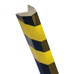 Kantenschutz Trapez, selbstklebend, Profil 40x40 mm,  Länge 1000 mm, Farbe gelb/schwarz
