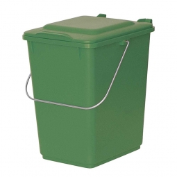 Vorsortierbehälter, Inhalt 10 Liter, grün, BxTxH 225x275x310 mm, Polyethylen-Kunststoff (PE-HD)