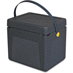 Thermobox / Kühlbox / Transport- und Isolierbox, Inhalt 33 Liter, Clip gelb