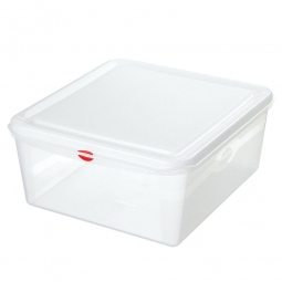 Transparente Aufbewahrungsbox mit Deckel, LxBxH 530x325x150 mm, 21 Liter