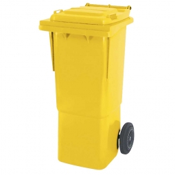 Müllbehälter, 60 Liter, gelb, BxTxH 445x520x930 mm, hohe Ausführung, Polyethylen (PE-HD)