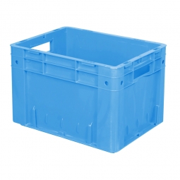 Schwerlastbehälter geschlossen, PP, LxBxH 400x300x270 mm, 23 Liter, 2 Durchfassgriffe, blau
