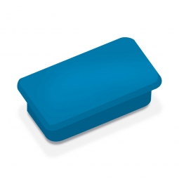 Haftmagnete, blau, eckig 23x50 mm, Haftkraft 1000 g, Paket=10 Magnete