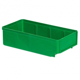 Regalkasten, grün, LxBxH 300x152x83 mm, Polystyrol-Kunststoff (PS), Gewicht 195 g