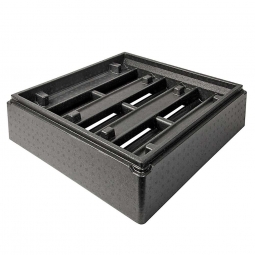 Kühlaufsatz für Hochzeitstortenbox, LxBxH 595x595x145 mm, anthrazit