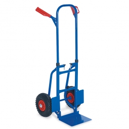 Platzspar-Stahl-Stapelkarre mit pannensicheren Reifen, BxTxH 540x480x1190 mm, Tragkraft 150 kg Platzspar-Stahl-Stapelkarre mit pannensicheren Reifen, BxTxH 540x480x1190 mm, Tragkraft 150 kg