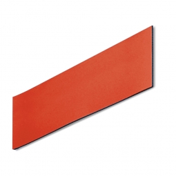 Magnetschilder, VE = 50 Stück, rot, Zuschnitt BxH 150x50 mm, Materialstärke: 0,9 mm