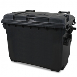 Streugutbehälter, Inhalt: 660 Liter, anthrazitgrau, BxTxH 1360x765x1235 mm, Polyethylen-Kunststoff (PE-HD)