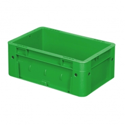 Schwerlastbehälter, geschlossen, PP, LxBxH 300x200x120 mm, 4 Liter, 2 Griffleisten, grün