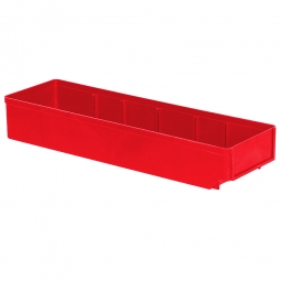 Regalkasten, rot, LxBxH 500x152x83 mm, Polystyrol-Kunststoff (PS), Gewicht 375 g