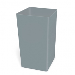 "Styleline" Abfallbehälter, rechteckig, Inhalt 132 Liter, Farbe grau