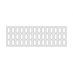 Gitterregalboden aus Kunststoff (Polystyrol), BxT 1450x480 mm, bestehend aus 3 Bodensegmenten und 2 Trägerholmen