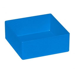 Einsatzkasten für Schubladen, blau, LxBxH 99x99x40 mm, Polystyrol-Kunststoff (PS)