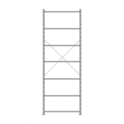 Fachbodenregal Economy mit 7 Böden, Stecksystem, BxTxH 1060x635x3000 mm, Tragkraft 250 kg/Boden, kunststoffbeschichtet