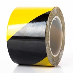 Bodenmarkierungsband, Stärke 0,2 mm, Breite 75 mm, gelb/schwarz