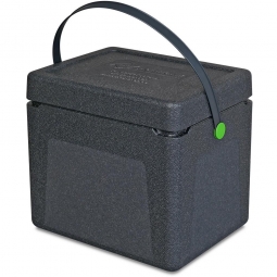 Thermobox / Kühlbox / Transport- und Isolierbox, Inhalt 33 Liter, Clip grün